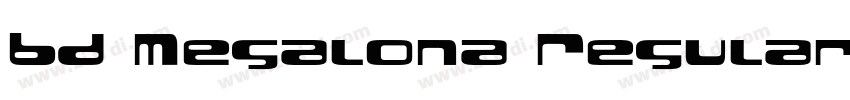 BD Megalona Regular字体转换